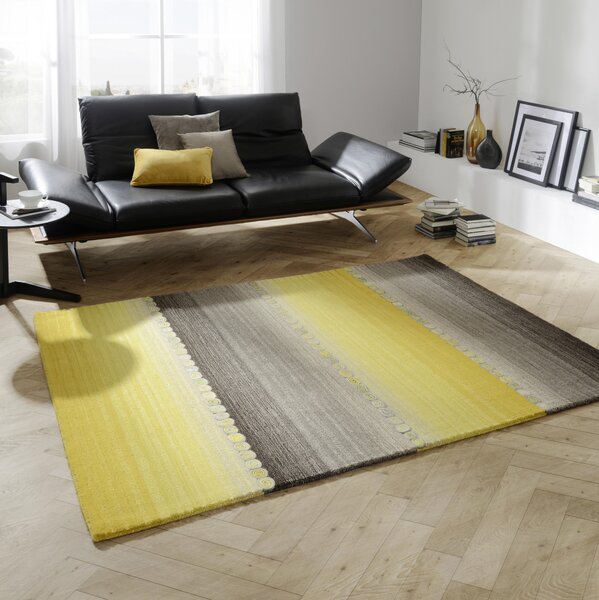 ORIENTÁLNÍ KOBEREC, 70/140 cm hnědá, žlutá Cazaris - Orientální koberce