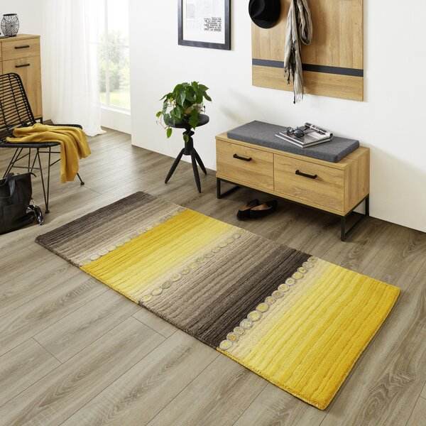 ORIENTÁLNÍ KOBEREC, 70/140 cm hnědá, žlutá Cazaris - Orientální koberce