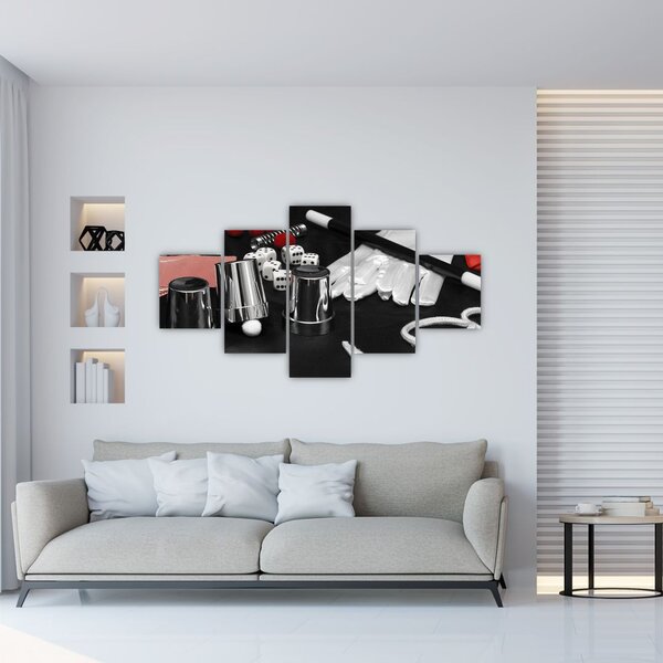 Obraz věcí kouzelníka (125x70 cm)
