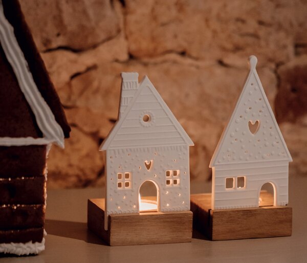 Vánoční svícen Gingerbread House