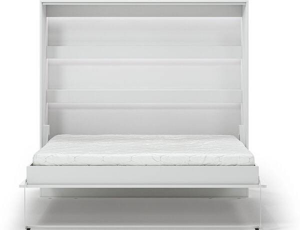 Eltap Sklápěcí postel Devesto 160 horizontální s LED osvětlením, bílá