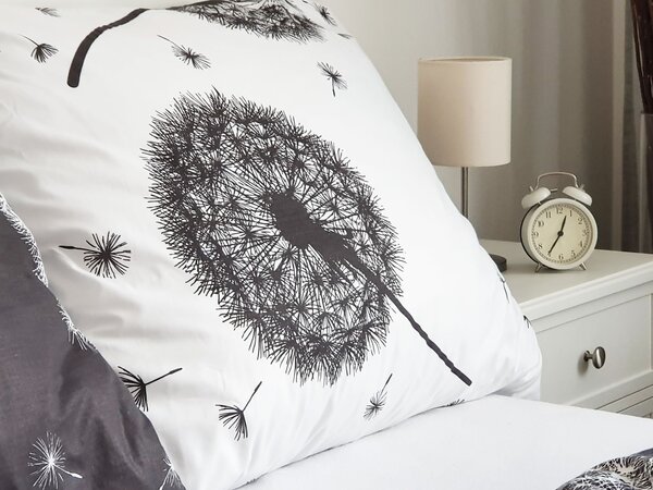 Bavlněné povlečení Pampelišky oboustranné Zapínání: knoflík, Velikost polštáře: 70x90, Velikost přikrývky: 140x200