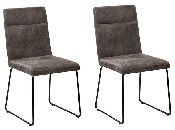 Dvě šedé jídelní židle NEVADA