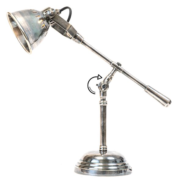 Stolní lampa OLIVIER Barva: stříbrná