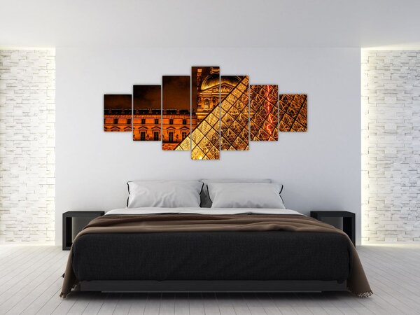 Obraz Louvre v Paříži (210x100 cm)