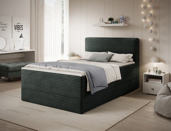 Eltap Kontinentální postel Alamito s úložným prostorem Materiál a barva potahu: Modullo 04 - šedá, Rozměr: 120x200