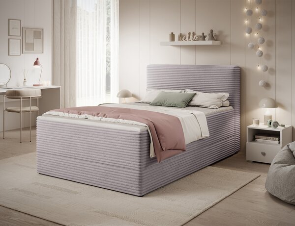 Eltap Kontinentální postel Alamito s úložným prostorem Materiál a barva potahu: Modullo 04 - šedá, Rozměr: 120x200