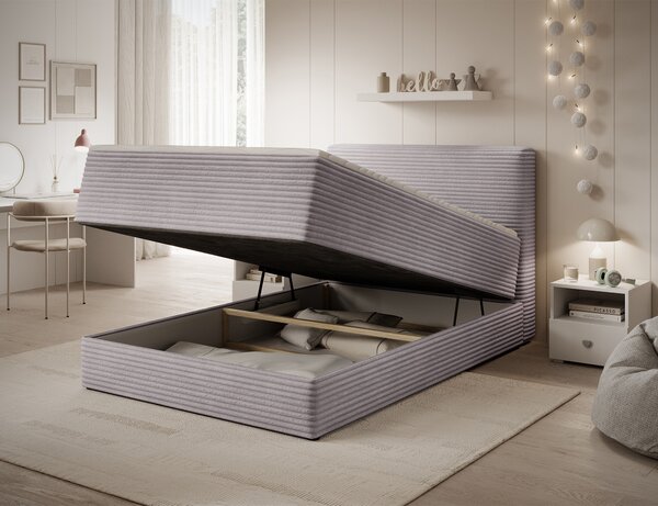 Eltap Kontinentální postel Alamito s úložným prostorem Materiál a barva potahu: Modullo 35 - tmavě zelená, Rozměr: 120x200