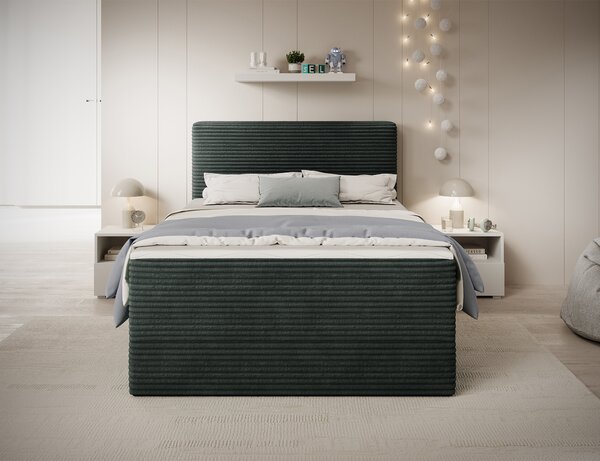 Eltap Kontinentální postel Alamito s úložným prostorem Materiál a barva potahu: Modullo 04 - šedá, Rozměr: 120x200