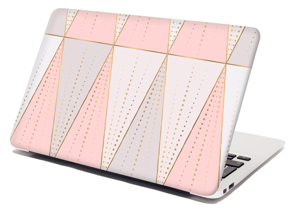 Samolepka na notebook SABLIO - Růžovošedé jehlany 38x26 cm