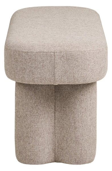 Nordic Living Béžová lavice Beston 95 cm