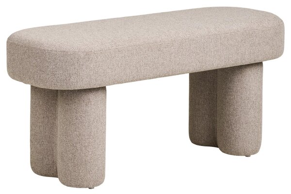 Nordic Living Béžová lavice Beston 95 cm