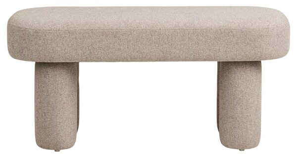 Nordic Living Béžová lavice Beston 95 cm
