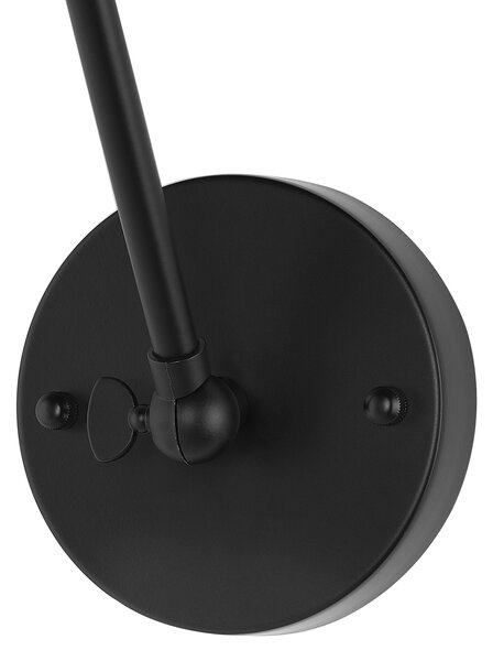 Sada 2 nástěnných lamp NARVA Černá Kov Nastavitelná