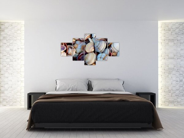 Obraz mušlí (125x70 cm)