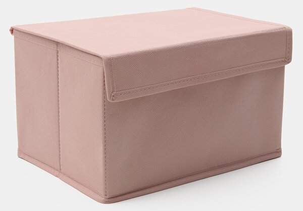 Sinsay - Skládací textilní úložný box s víkem - růžová