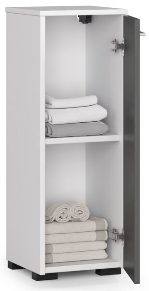 Ak furniture Koupelnová skříňka Fin 30 cm bílá/grafitová