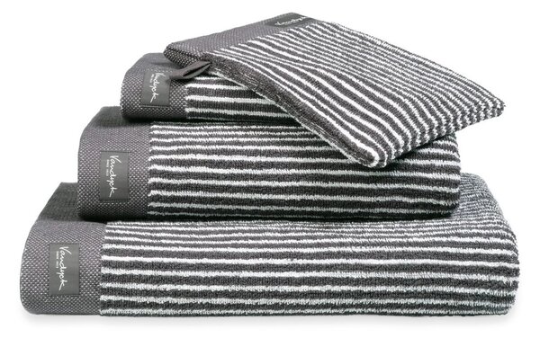 Vandyck Ručník Home Petit Ligne Off Black - 30x50 cm