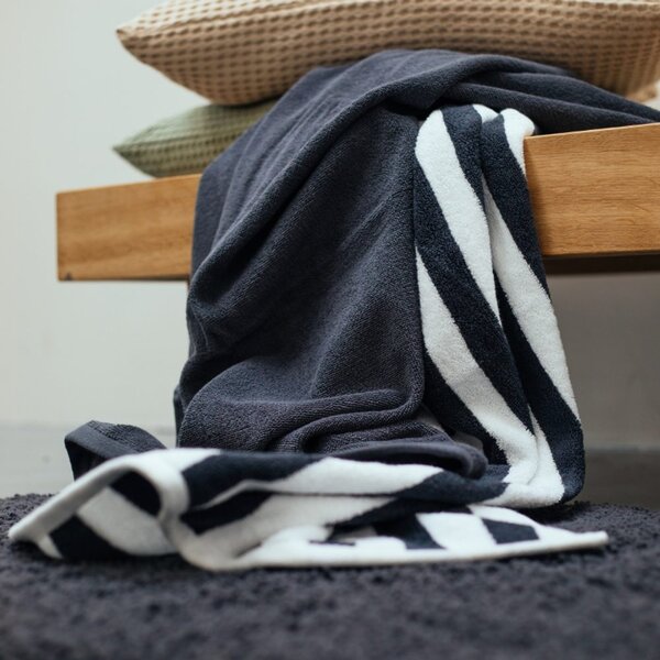 Vandyck Ručník Verona Plain Off black - 60x110 cm