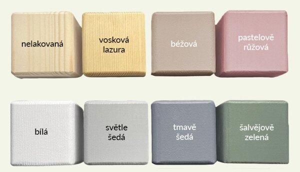 Domečková patrová postel PLOTTY s úložnými schody 90x200 cm - Nelakovaná, Zvolte šuplík: Bez šuplíku, Zvolte stranu: Vlevo