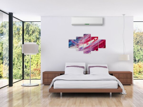 Obraz - růžovomodré barvy (125x70 cm)