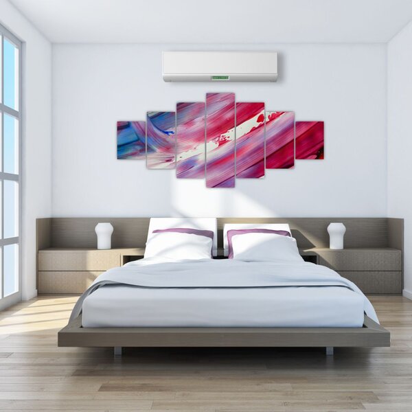 Obraz - růžovomodré barvy (210x100 cm)