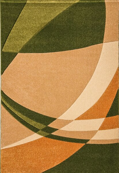 Merinos Turecko Kusový koberec Nero new - oranžový/zelený - 160x230