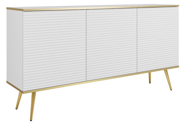 Komoda ORO K160 MDF Barva: černá/ zlaté nohy