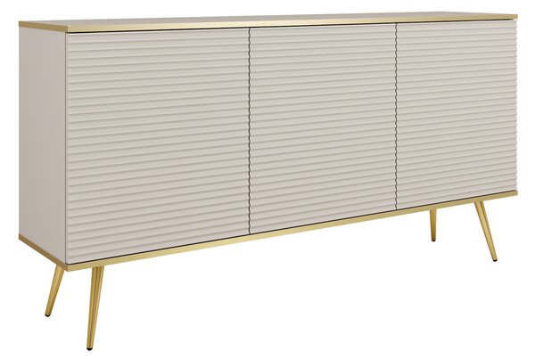 Komoda ORO K160 MDF Barva: černá/ zlaté nohy