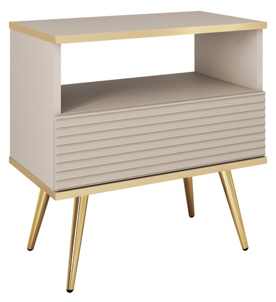 Noční stolek ORO S54 MDF Barva: černá/ černé nohy