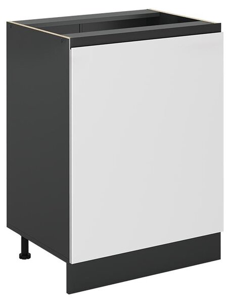 Spodní skříňka kuchyňské linky Vicco R-Line Bílá/Antracit 60 cm s 1 dveřmi bez pracovní desky, Model 72046