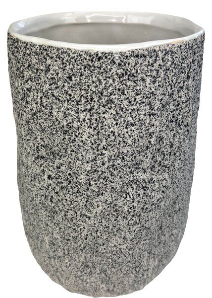 Váza keramická STONE šedá 21cm