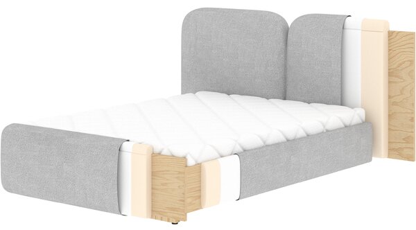 Eltap Čalouněná postel Ollival s úložným prostorem Materiál a barva potahu: Paolli 01 - bílá, Rozměr: 140x200
