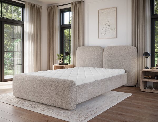 Eltap Čalouněná postel Ollival s úložným prostorem Materiál a barva potahu: Paolli 01 - bílá, Rozměr: 140x200