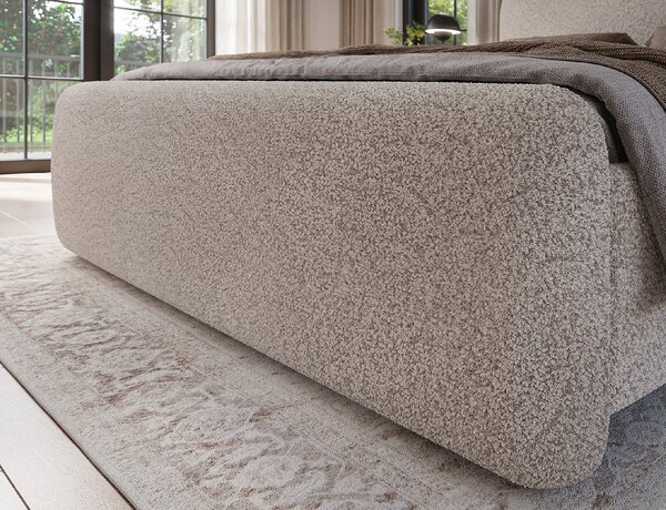 Eltap Čalouněná postel Ollival s úložným prostorem Materiál a barva potahu: Paolli 01 - bílá, Rozměr: 140x200