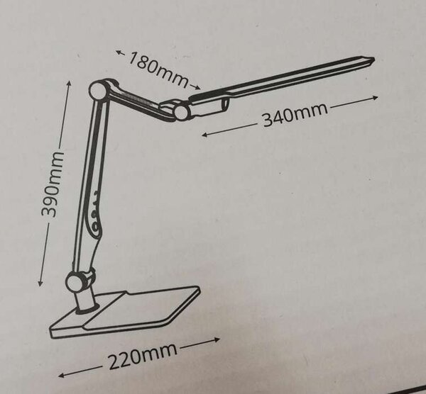 Stolní LED lampa MATRIX - černá