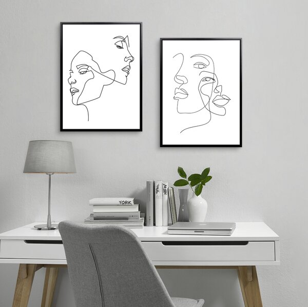 TIŠTĚNÉ OBRAZY NA PLÁTNĚ, lidé, 45/60 cm Monee - Umělecký tisk