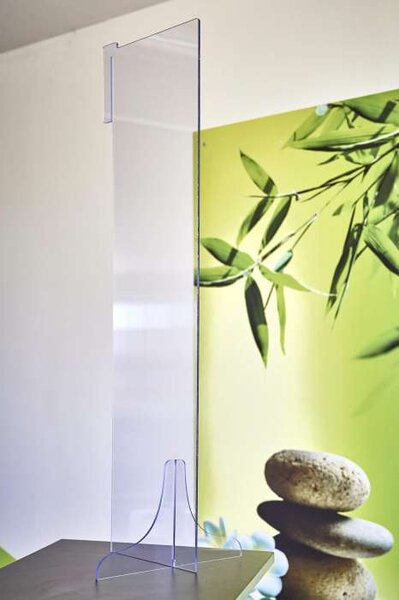 Ochranná bočnice 200 x 800 x 4 mm - čirá