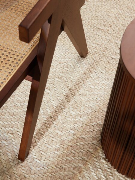 Koberec Elle Decoration Majoli Herringbone naturální / bílý