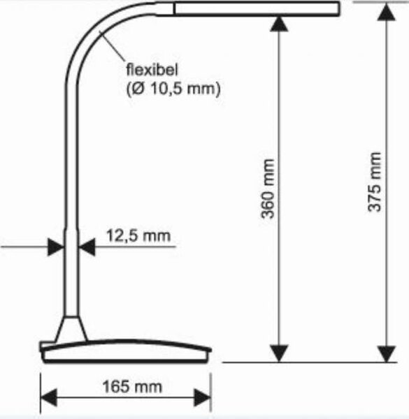 Stolní LED lampa MAULpearly - stmívatelná, bílá