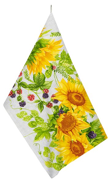 BELLATEX Kuchyňská utěrka 1 ks Žlutá, Zelená, Šedá 50x70 cm