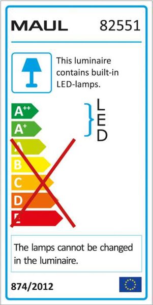 Stojací LED lampa MAULsphere - černá