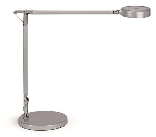 Stolní LED lampa MAULgrace - stmívatelná, stříbrná