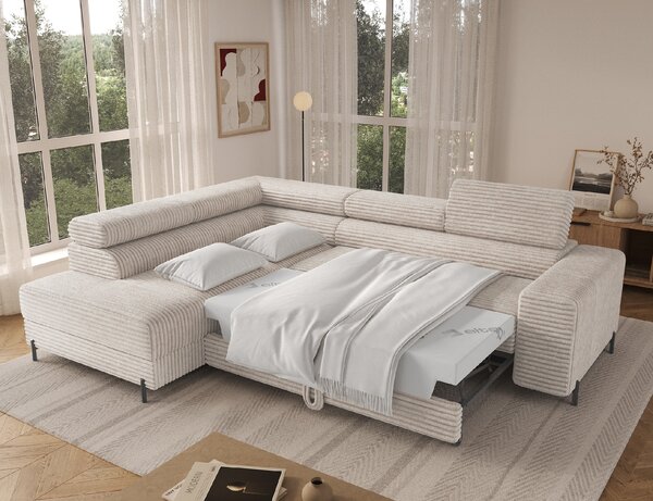 Eltap Rohová sedací souprava Colesio Materiál a barva potahu: Modullo 01 - bílá, Orientace: levá