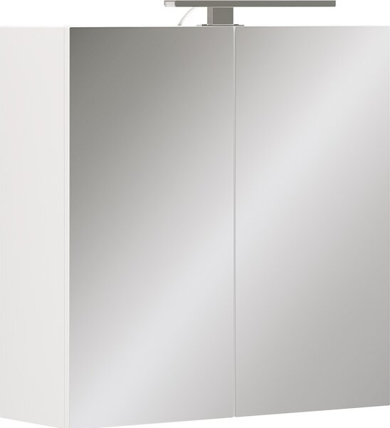 Koupelnová skříňka se zrcadlem Vicco Lavio Bílá 60 x 60 cm s osvětlením LED, Model 55332