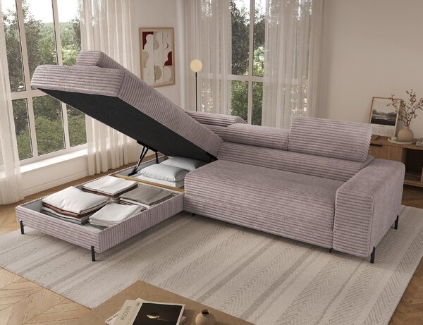 Eltap Rohová sedací souprava Colesio Materiál a barva potahu: Modullo 01 - bílá, Orientace: levá