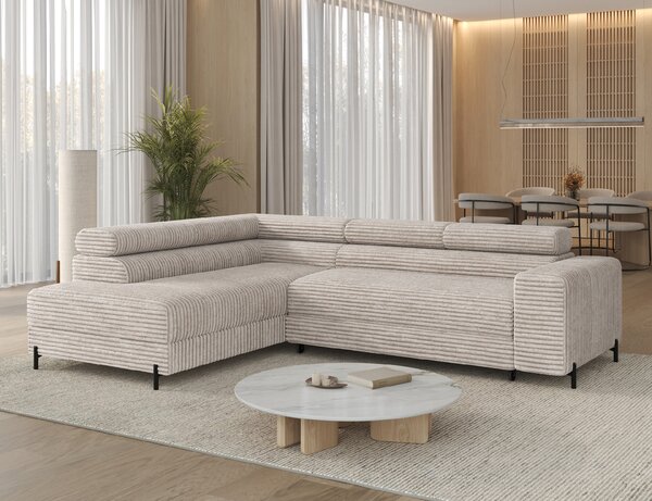 Eltap Rohová sedací souprava Colesio Materiál a barva potahu: Modullo 01 - bílá, Orientace: levá
