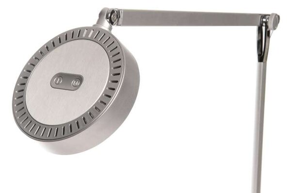Stolní LED lampa MAULgrace - stmívatelná, stříbrná