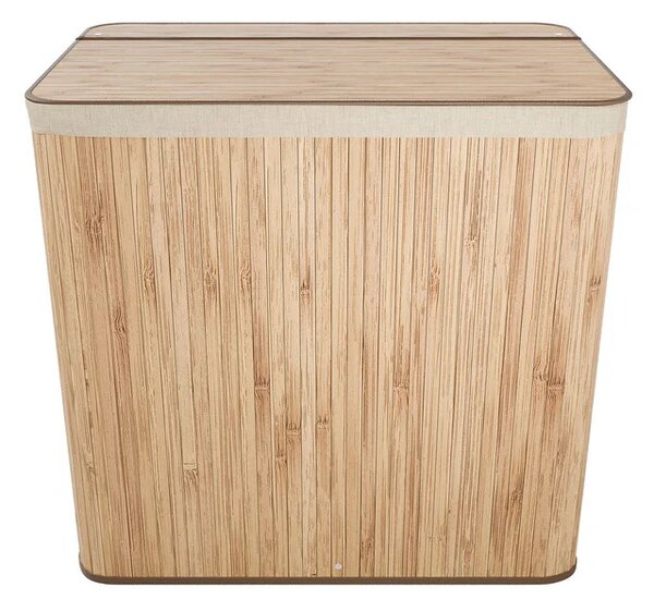 Juskys Bambusový koš Curly 150 L - přírodní