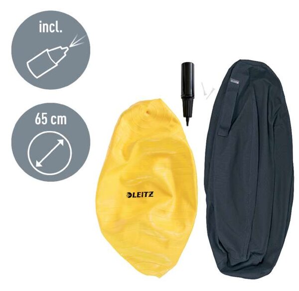 Sedací míč Leitz ERGO Cosy - sametově šedá